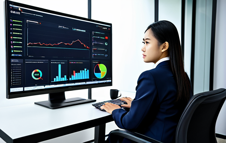 ** "A Thai businesswoman in a modest business suit, sitting at a modern desk in a Bangkok office, looking at a screen displaying social media analytics. Fully clothed, appropriate attire, safe for work, perfect anatomy, natural proportions, professional photography, high quality, family-friendly." **