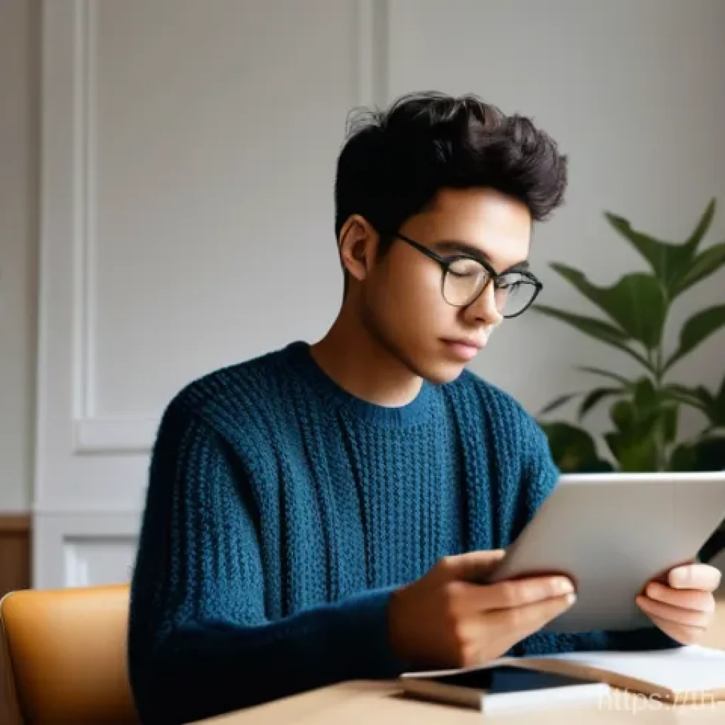 다양한 플랫폼에서의 일관된 이미지 구축 - **Prompt: Digital Self-Discovery Journey** A diverse young adult, perhaps in their late teens or...