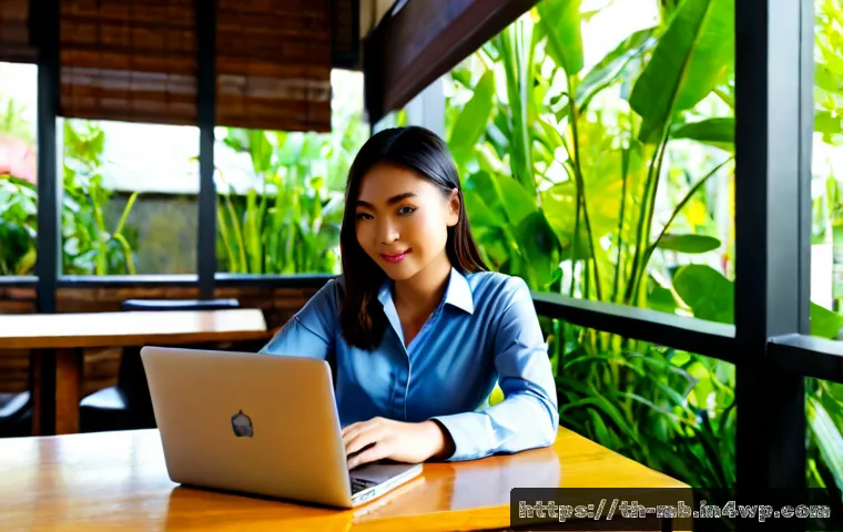 Home 29 명성 구축을 위한 SEO 전략 - Photorealistic Thai small-business owner building online reputation, confident woman in smart casual...