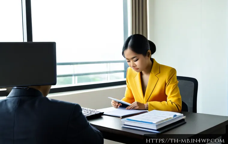 Home 29 전문가 칼럼 작성 및 발표 전략 - Photorealistic Thai business expert preparing a professional column at a clean modern desk in Bangko...